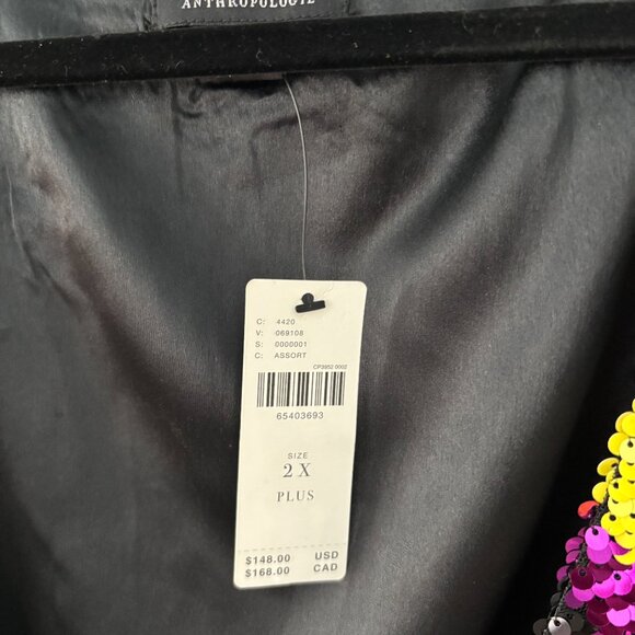 NWT Anthropologie Multicolor Sequin Top - Picture 4 of 4